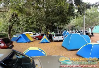 Tents in the camping area