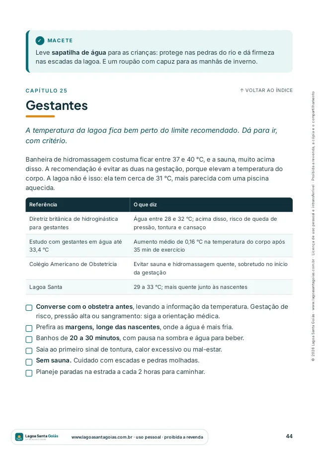 Capítulo para gestantes